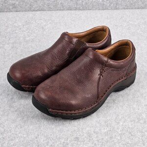 Red Wing Shoes Womens Size 7 D Brown Leather Slip On Safety Toe Work 2322